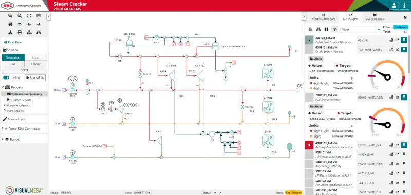 Visual MESA Energy Management System screenshot shows it automatically adapts to changes