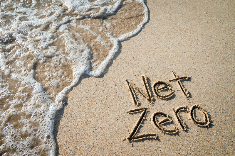 Net zero writing in the sand