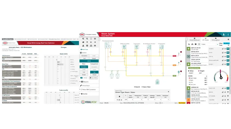Visual MESA real time optimizer screenshot